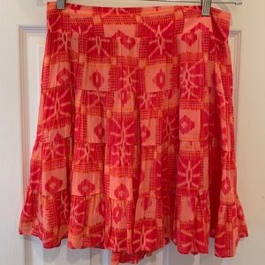 Tiered Anthropologie skirt with pockets Sz M